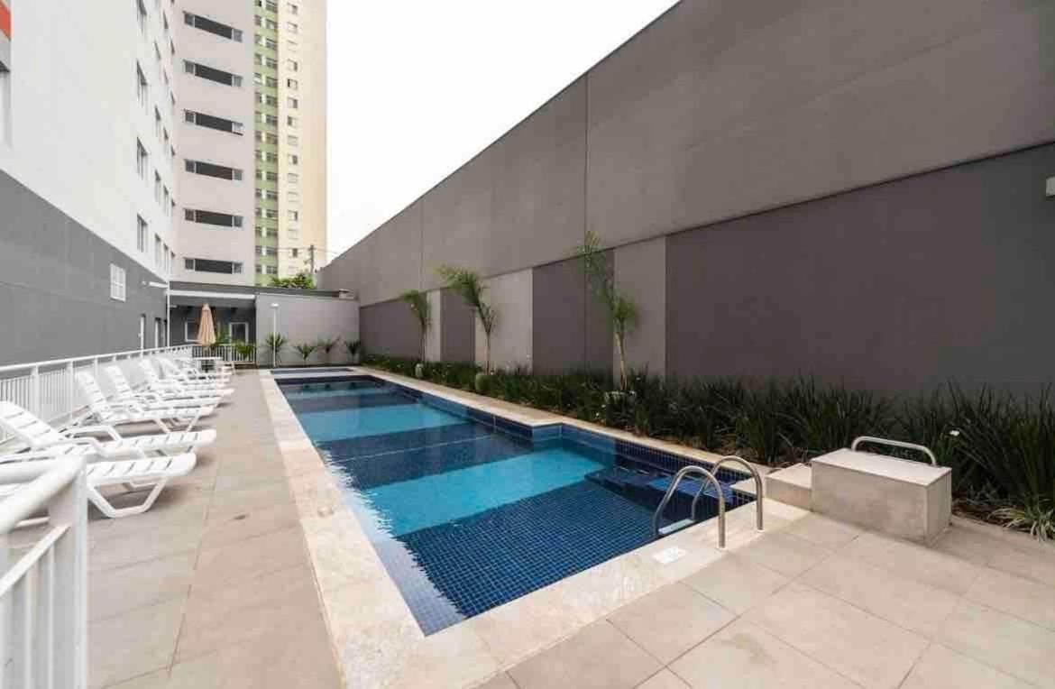Mv63 - Studio Lindo Com Piscina Prox Ao Metro Bras เซาเปาโล ภายนอก รูปภาพ