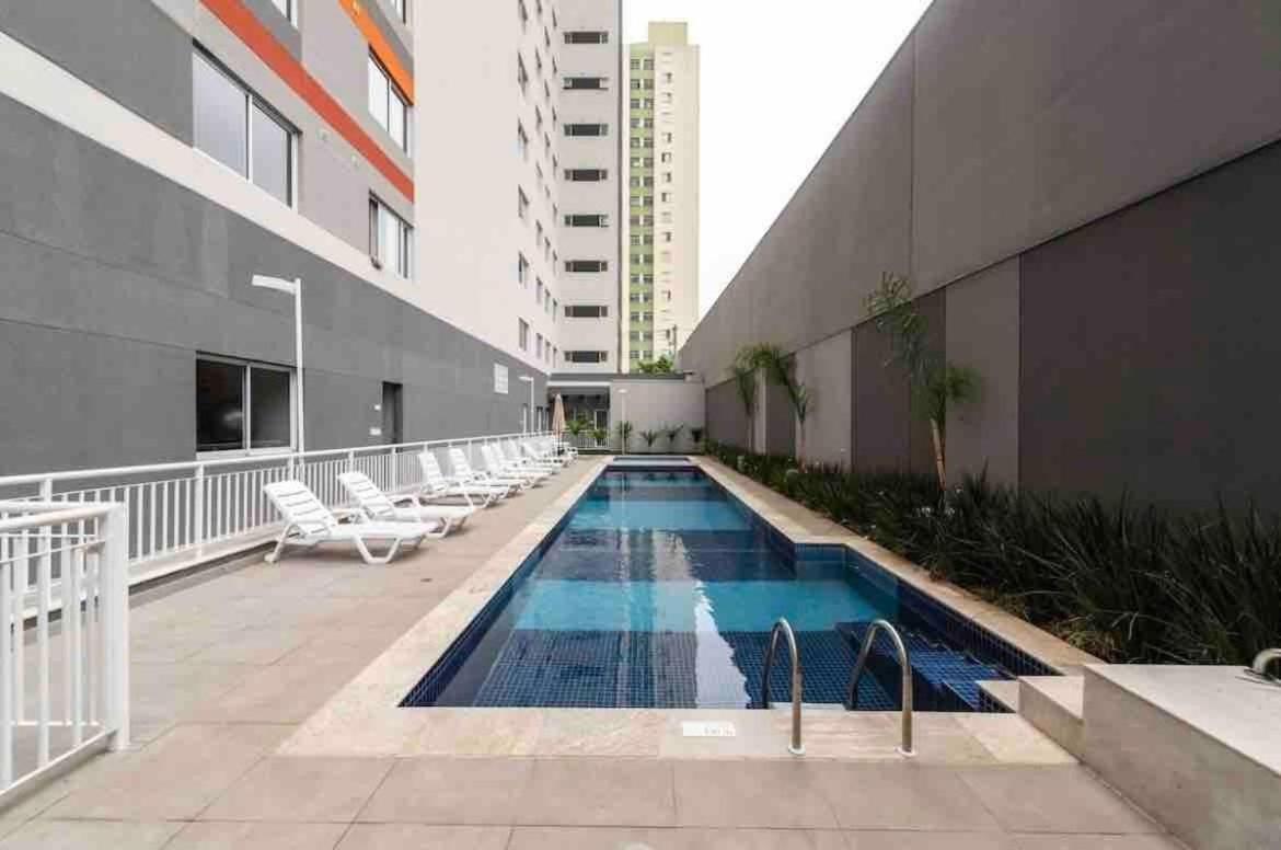 Mv63 - Studio Lindo Com Piscina Prox Ao Metro Bras เซาเปาโล ภายนอก รูปภาพ